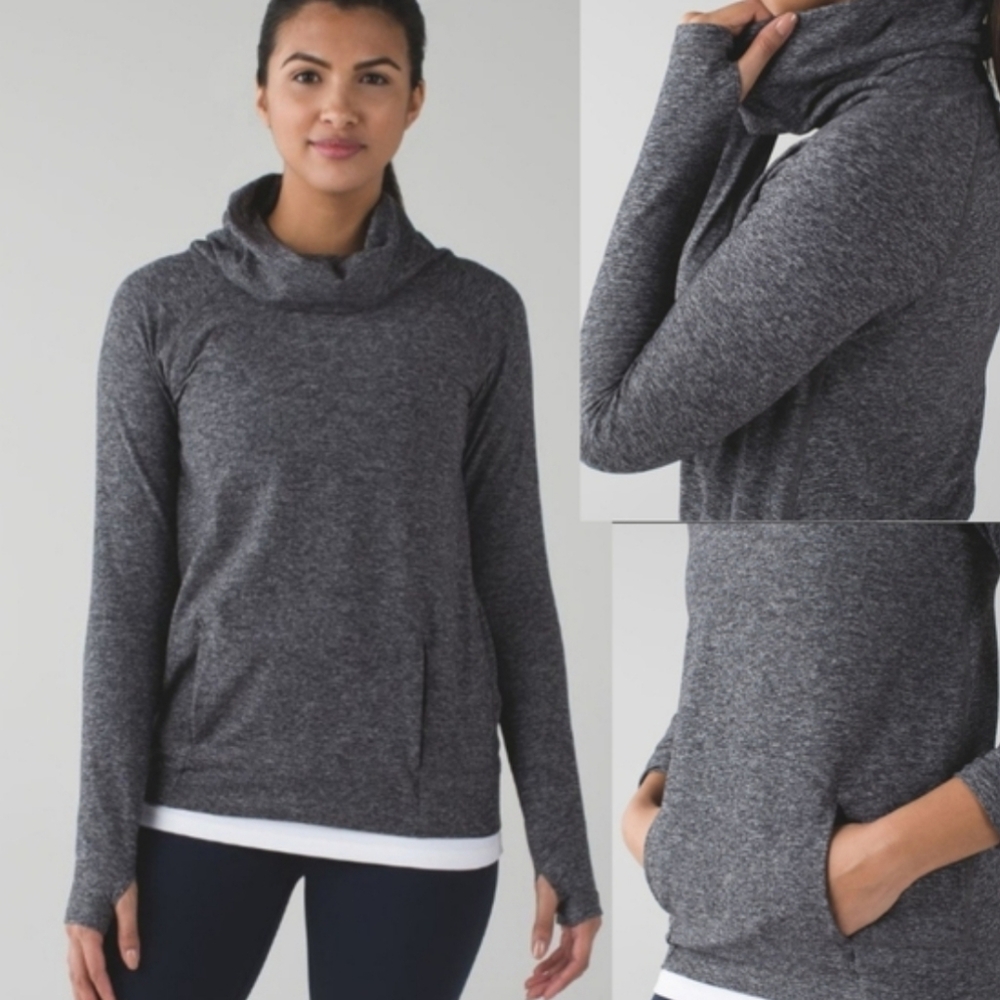 lululemon athletica Charcoal Cowl Neck Sweater